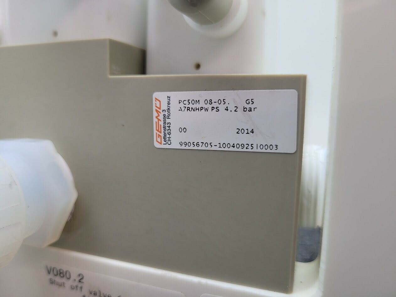 Gemu 5 Valve Diaphragm Shutoff Manifold Valve Air Open Spring Close PN4 PP "B"