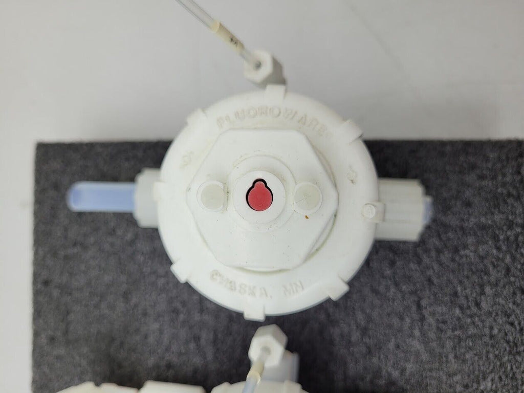 Flouroware 202-66-01 Pneumatic Actuated Diaphragm Valve Lot 1/2" Orifice 2,3-Way