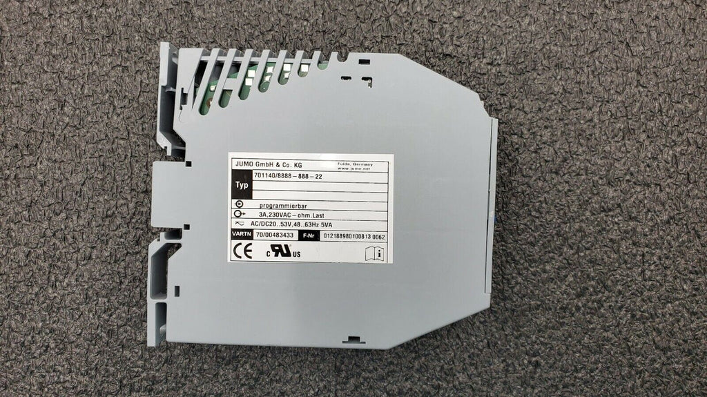 JUMO 701140/8888-888-22 Programmable Temperature Limiter, Temp Monitor DIN Rail
