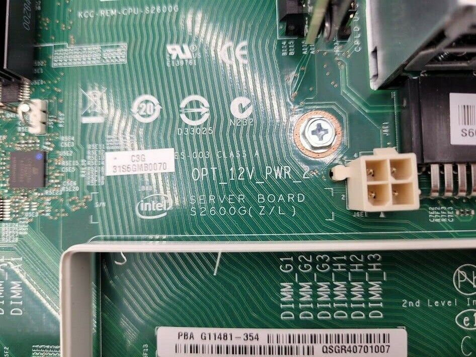 Intel S2600GZ 1U 8-Bay SFF Workstation Server 2X E5-2630 128Gb (8x16) Tested