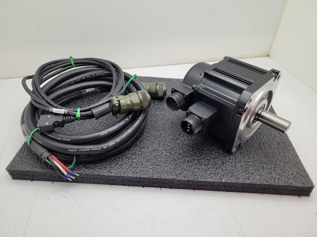 Automation Direct Sure Servo Motor SVM-210 AC 1kW 200V 5.6A 2000RPM w/ Cables