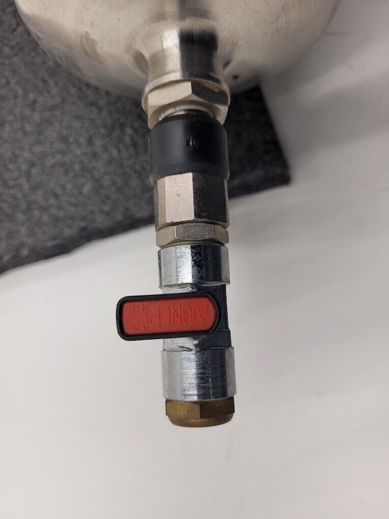 Festo CRVZS-2 160236 Stainless Steel 2 Liter Air Reservoir Tank 24 Bar 12mm Port