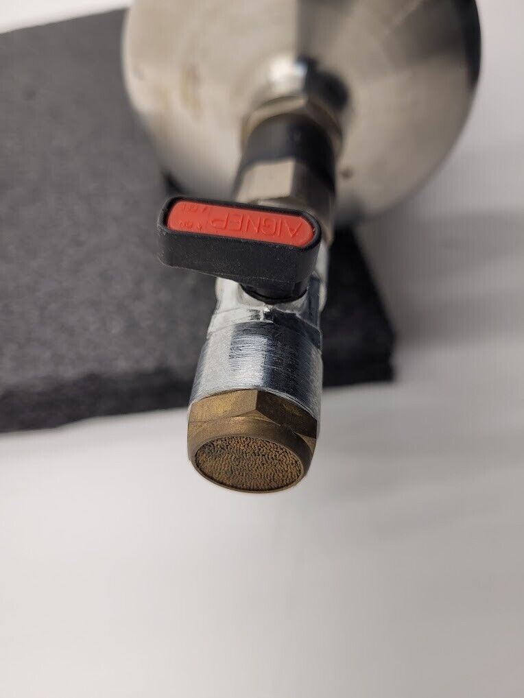 Festo CRVZS-2 160236 Stainless Steel 2 Liter Air Reservoir Tank 24 Bar 12mm Port