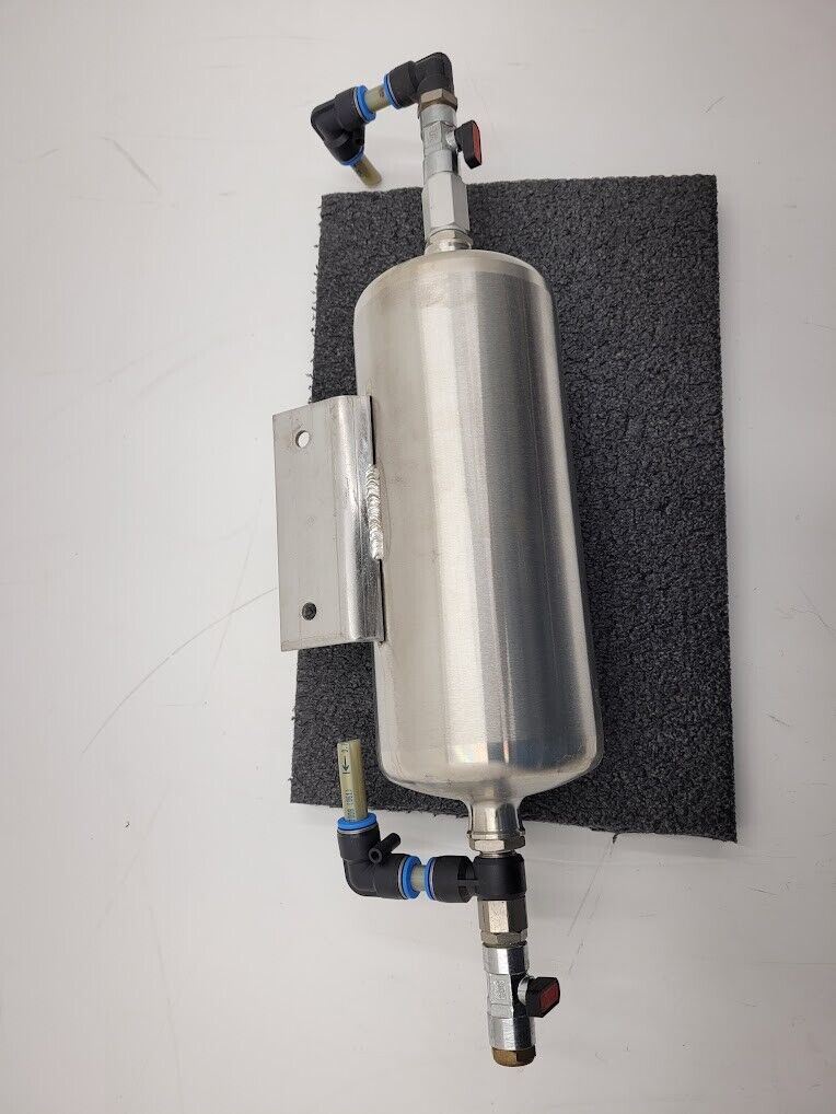 Festo CRVZS-2 160236 Stainless Steel 2 Liter Air Reservoir Tank 24 Bar 12mm Port
