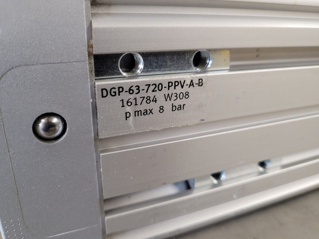 FESTO DGP-63-720-PPV-A-B Linear Piston Pneumatic Drive 63mm Bore 720mm Stroke