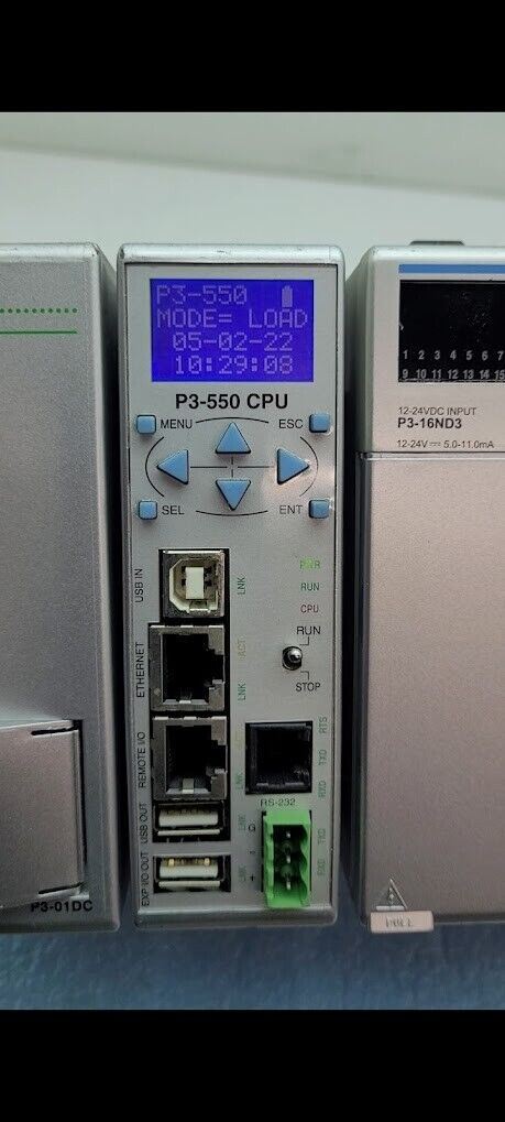 Automation Direct P3-550 Productivity 3000 PLC CPU Module Tested Working Pull