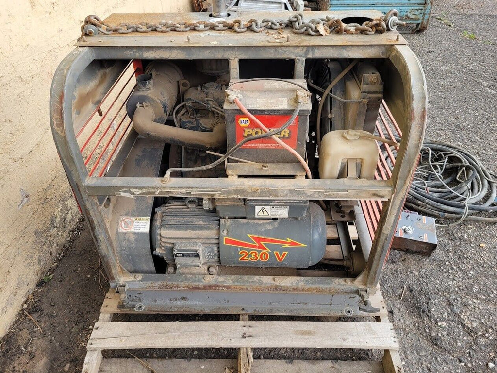 Genius Gen Set Scrap Magnet Generator 13kW Needs Work Kubota 30HP Engine Runs