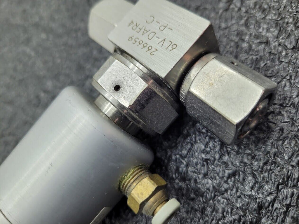 Nupro Swagelok 6LV-DAFR4-P-C Stainless Steel Pneumatic Air Pilot Shutoff Valve