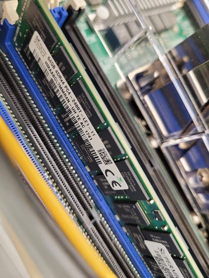 Supermicro SYS-2029U-TN24R4T 2x Xeon Silver 4116 64Gb Ram 24x NVMe Slots X11DPU