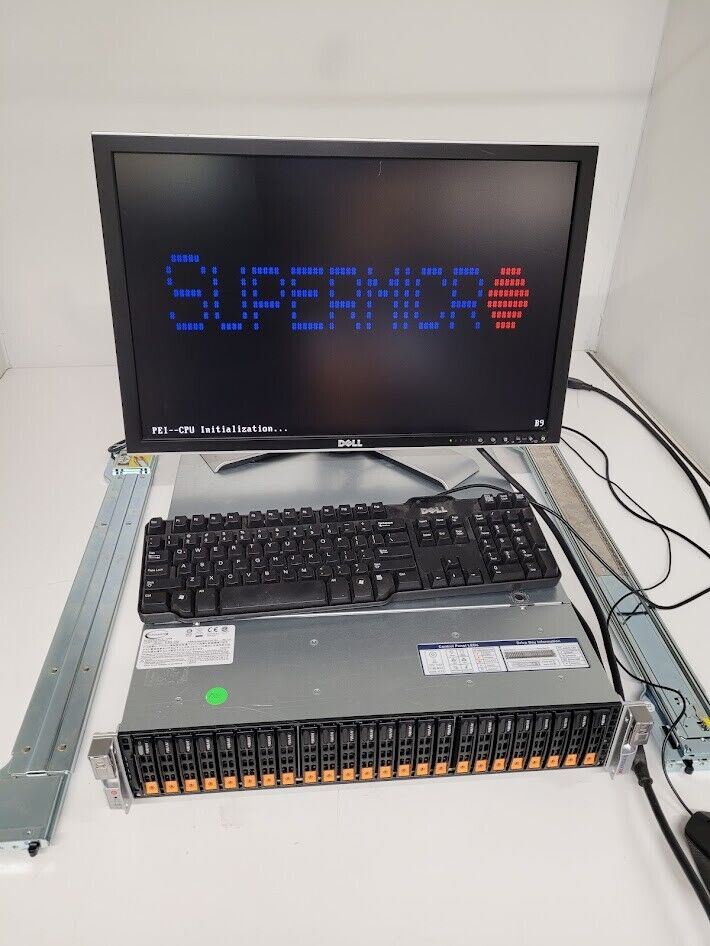 Supermicro SYS-2029U-TN24R4T 2x Xeon Silver 4116 64Gb Ram 24x NVMe Slots X11DPU