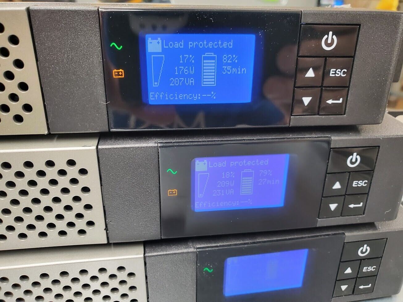 EATON INFINIDAT 5P1550iR  9210-6384-00P 1550VA 240VAC 1100W 7.1A UPS Load Tested