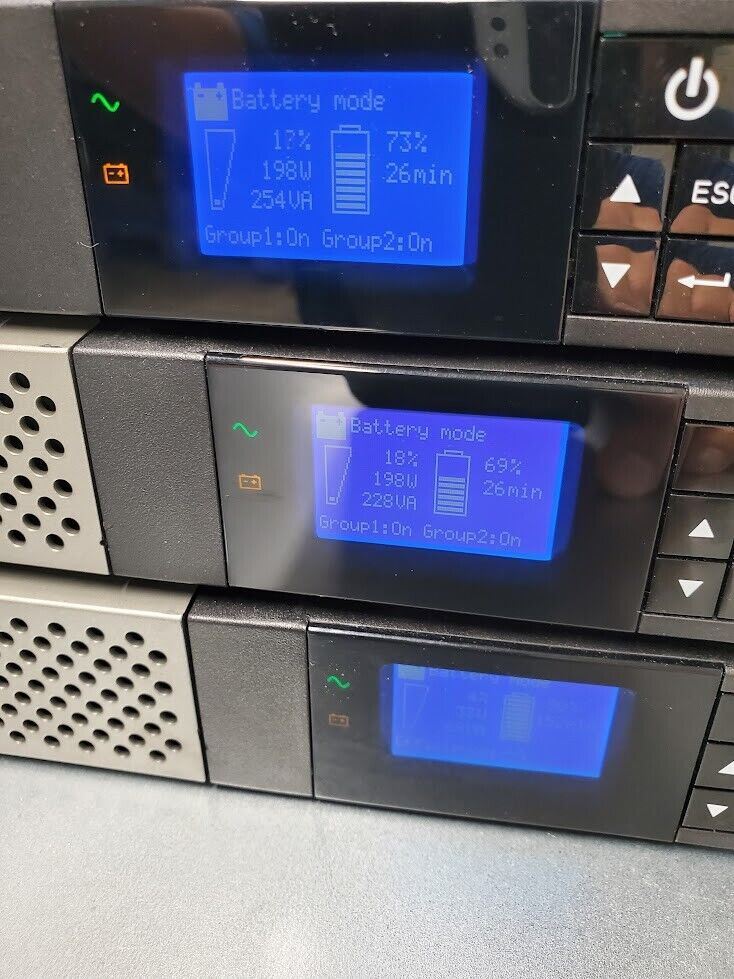 EATON INFINIDAT 5P1550iR  9210-6384-00P 1550VA 240VAC 1100W 7.1A UPS Load Tested