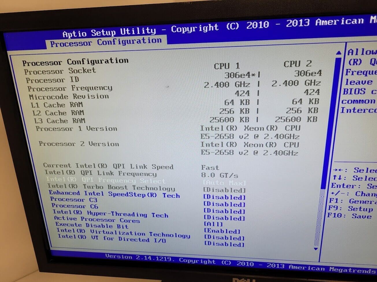 Intel S2600GL 1U 8-Bay SFF SAS Server 2x E5-2658V2 512Gb (16x 32Gb) CX354A 10Gig