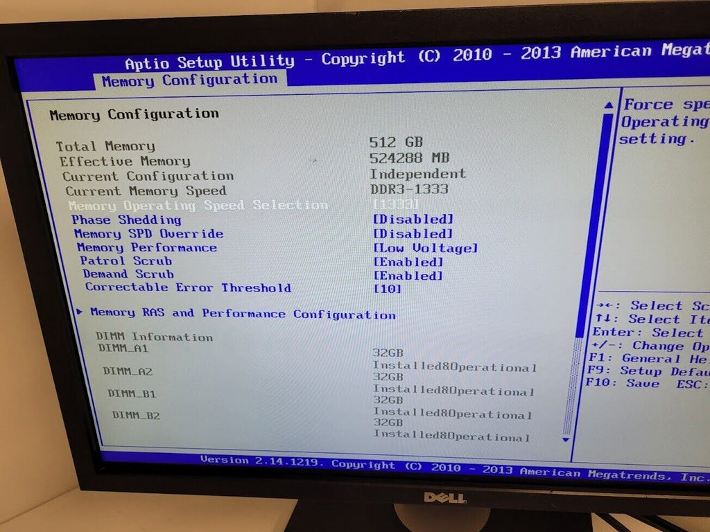 Intel S2600GL 1U 8-Bay SFF SAS Server 2x E5-2658V2 512Gb (16x 32Gb) CX354A 10Gig