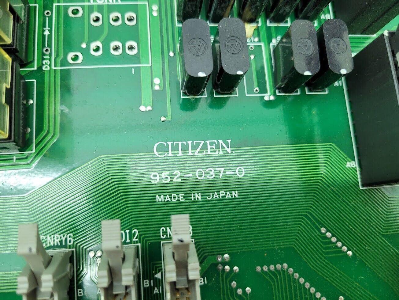 Citizen Lathe E-32 Relay Control Board Plus Cables 952-037-0 CNDI4