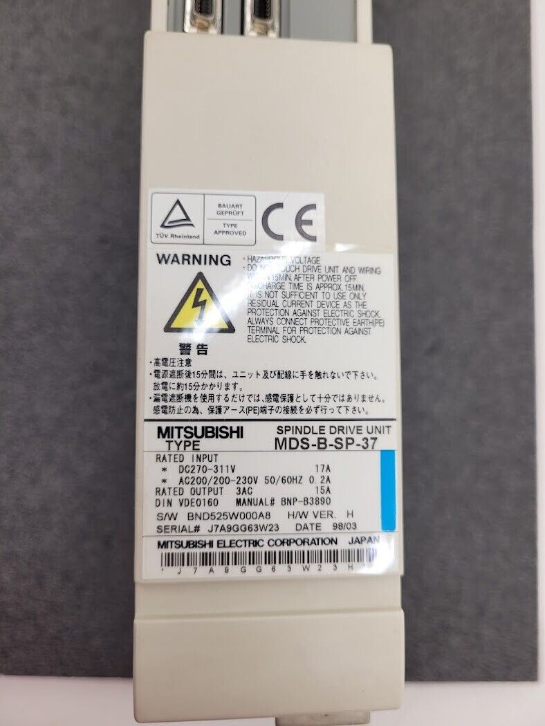 Citizen E-32 Mitsubishi Servo Spindle Drive Unit Driver MDS-B-SP-37 3PH 15A Out