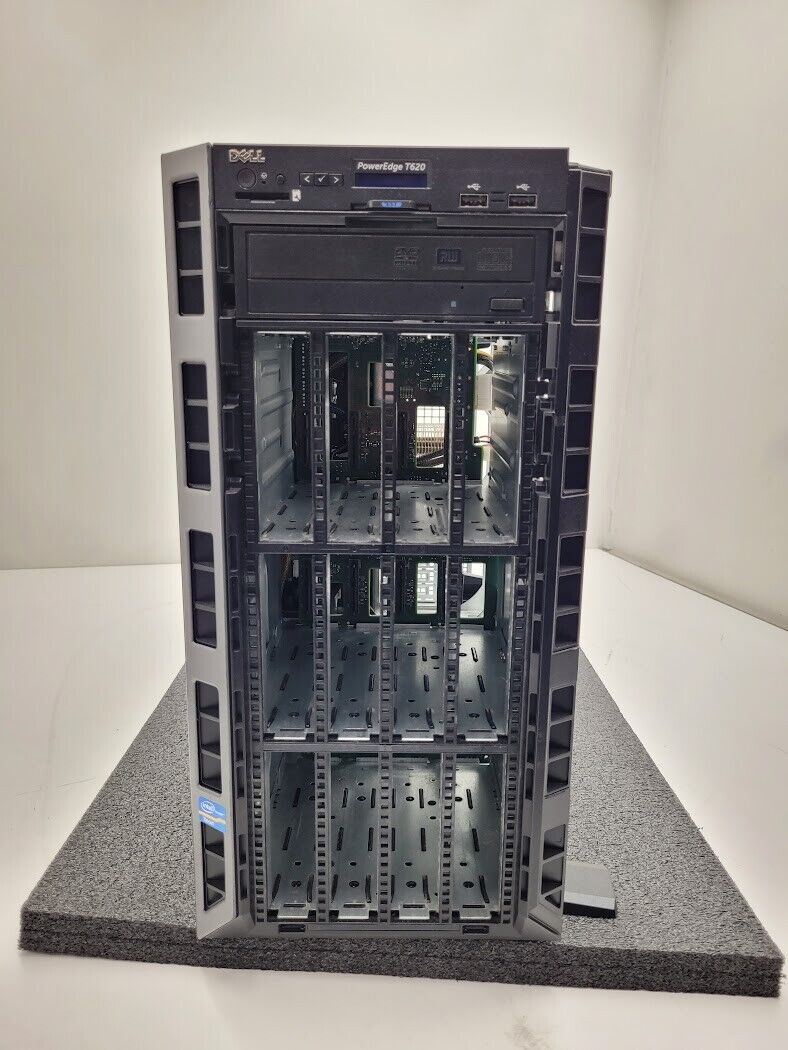 Dell PowerEdge T620 2x Xeon E5-2650v2 32GB Ram Boots to Bios No fans 12 Bay LFF