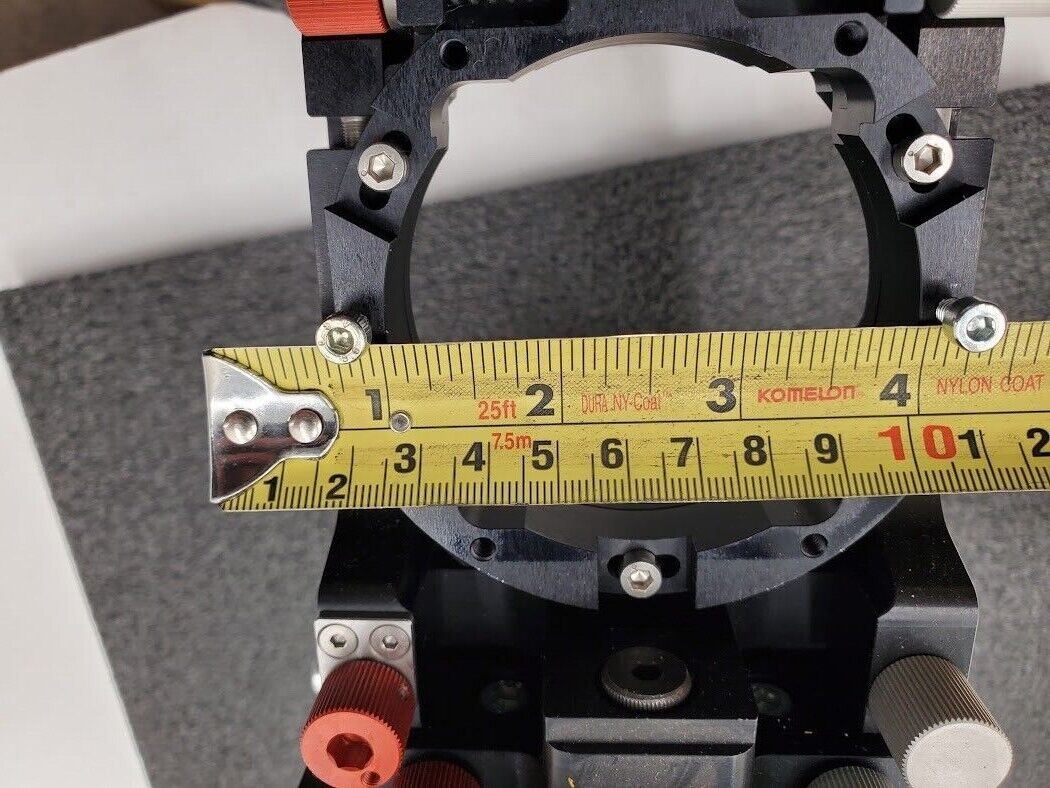 High Precision Industrial Line Scan Camera Mount 74mm Hole 380mm plate 4-Axis