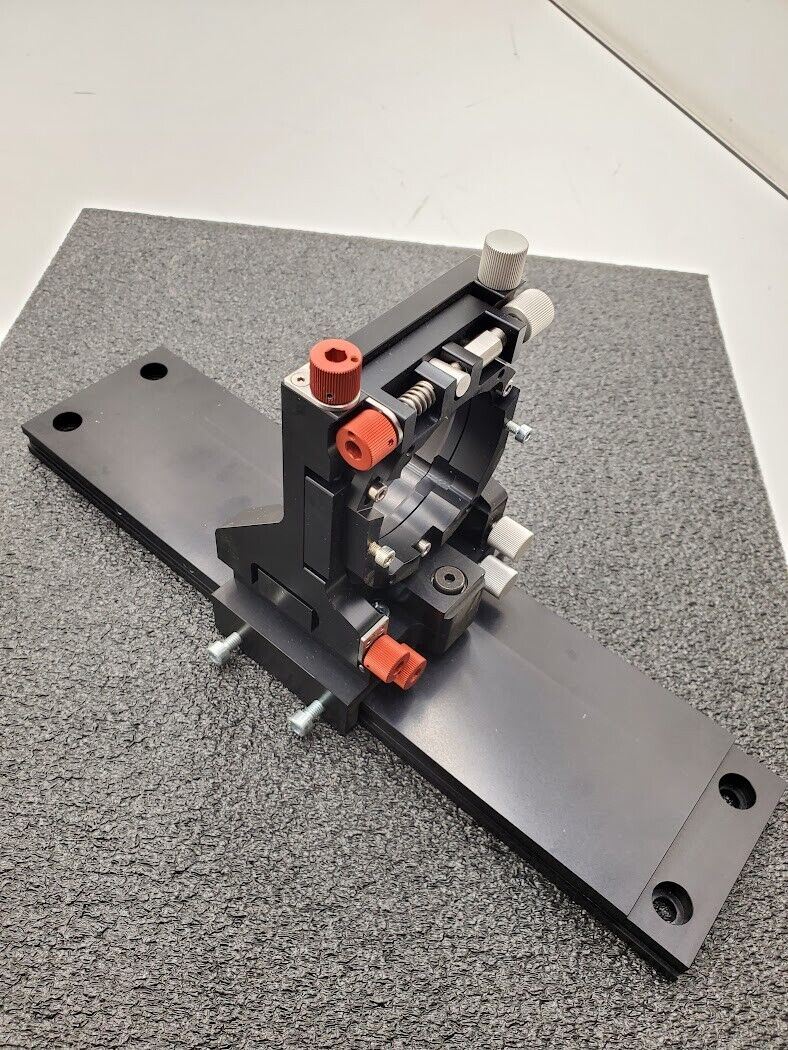 High Precision Industrial Line Scan Camera Mount 74mm Hole 380mm plate 4-Axis