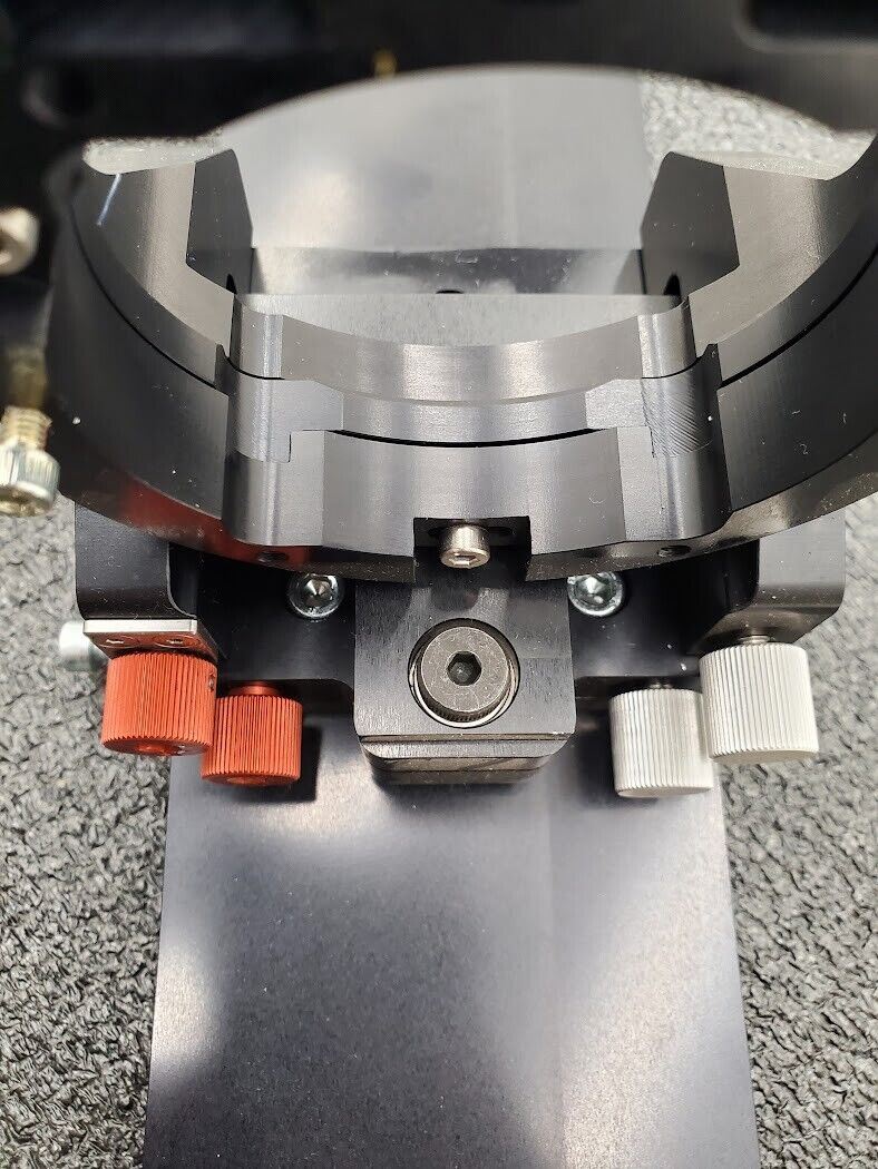 High Precision Industrial Line Scan Camera Mount 74mm Hole 380mm plate 4-Axis