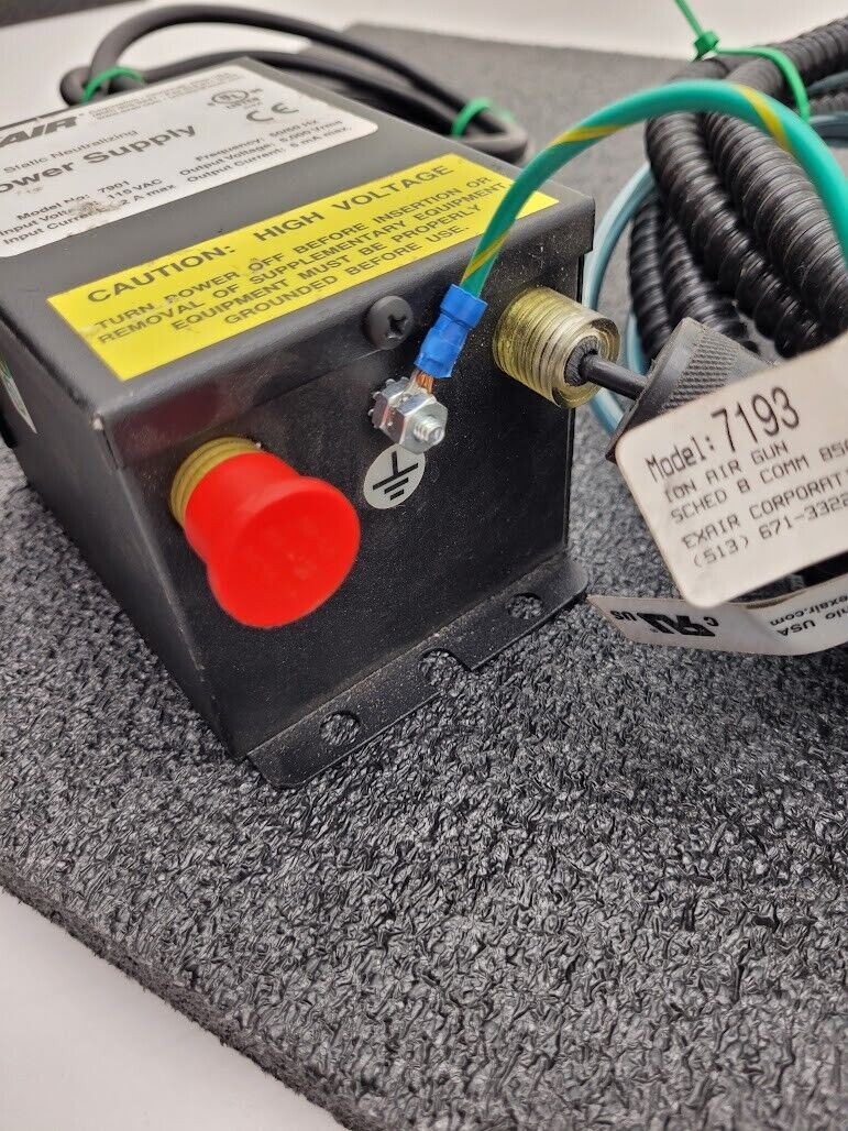 Exair 7901 Static Neutralizing Power Supply 5000V 7193 Ion Air Gun Parts/Repair