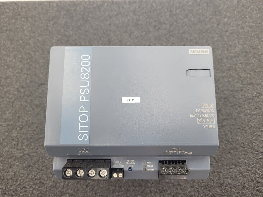 Siemens SITOP 24VDC 40A Power Supply PSU8200 6EP1437-3BA10 3AC 400-500V 3PH In