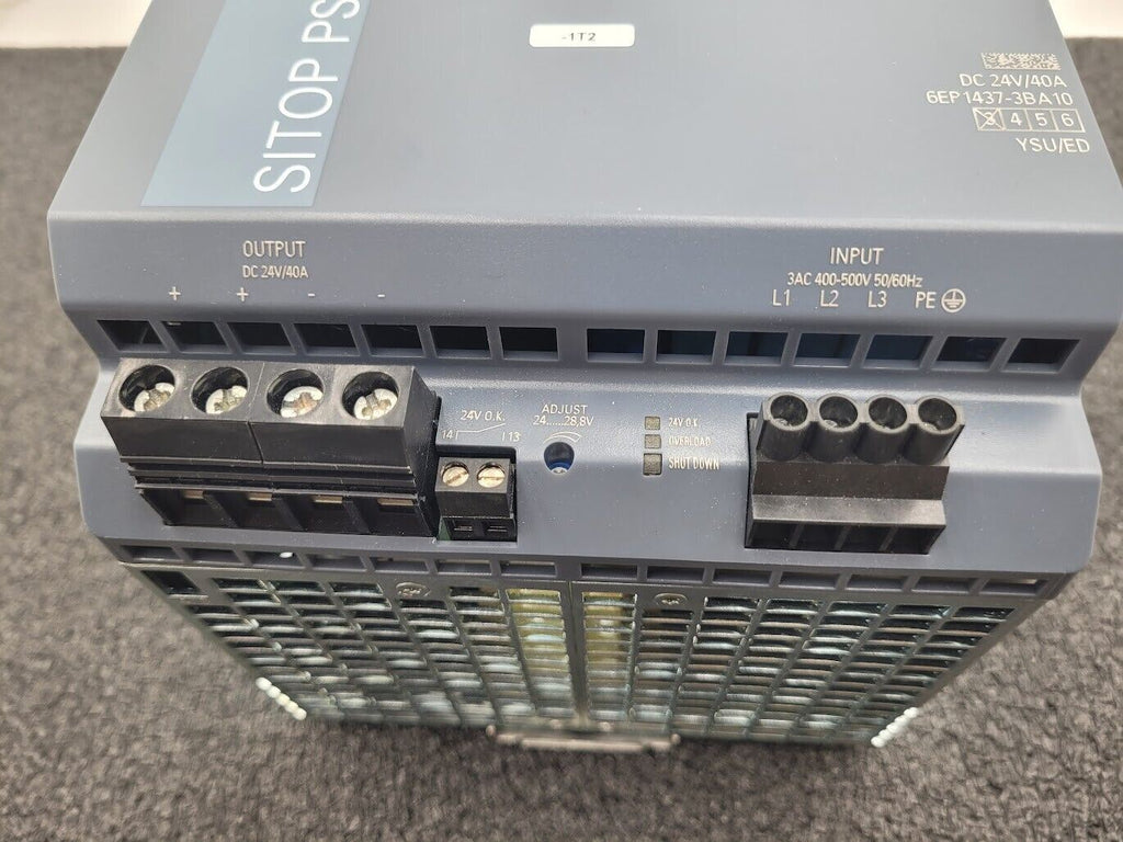 Siemens SITOP 24VDC 40A Power Supply PSU8200 6EP1437-3BA10 3AC 400-500V 3PH In