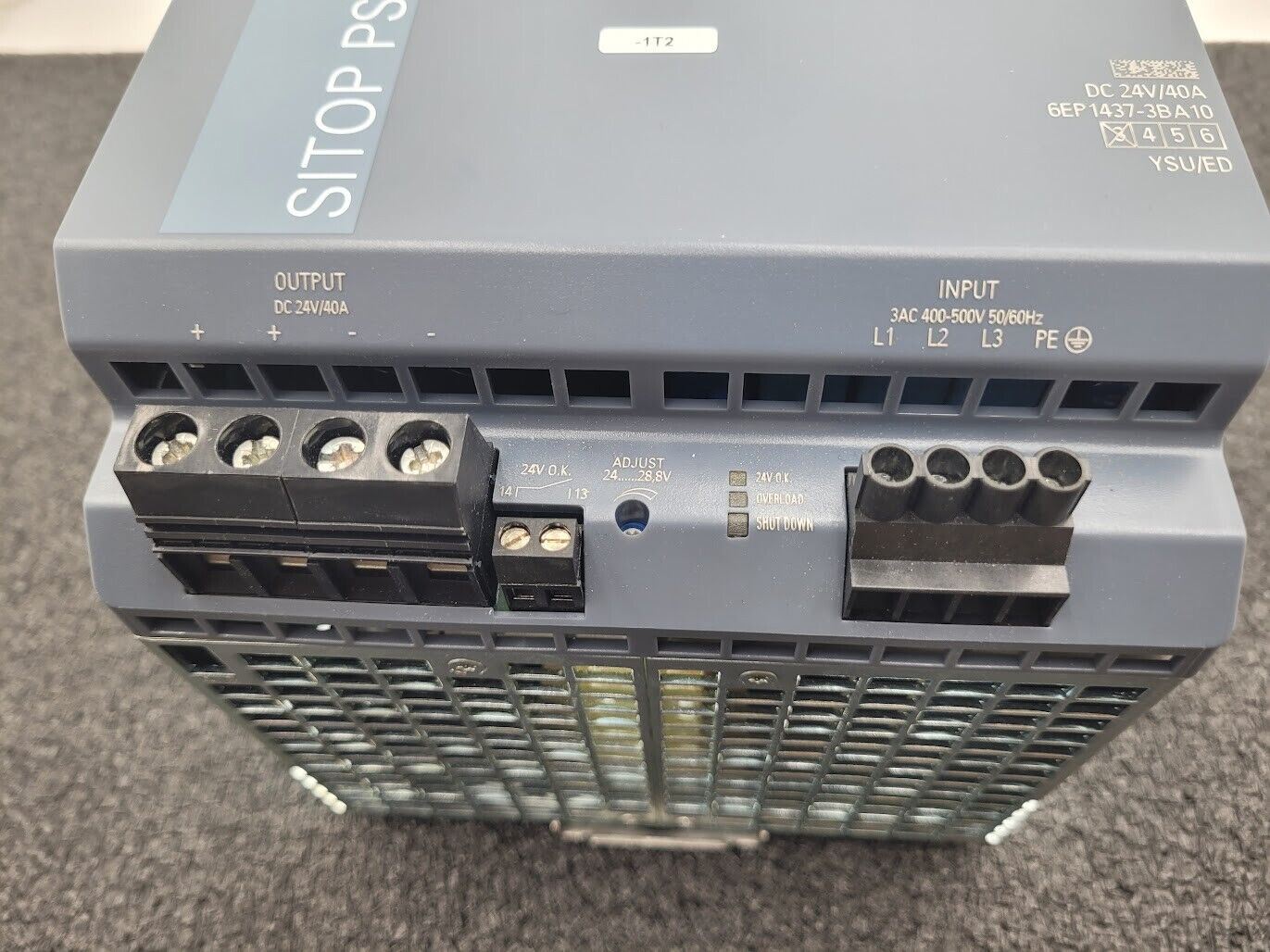 Siemens SITOP 24VDC 40A Power Supply PSU8200 6EP1437-3BA10 3AC 400-500V 3PH In
