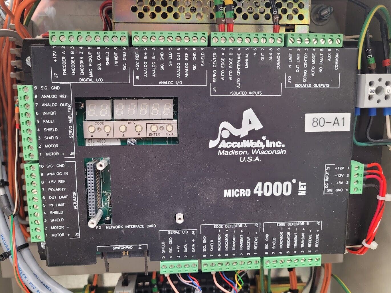 AccuWeb Micro 4000 Net Controller CTL4000 5000-02 Sensor Accubeam 2 3X3U 4050-01