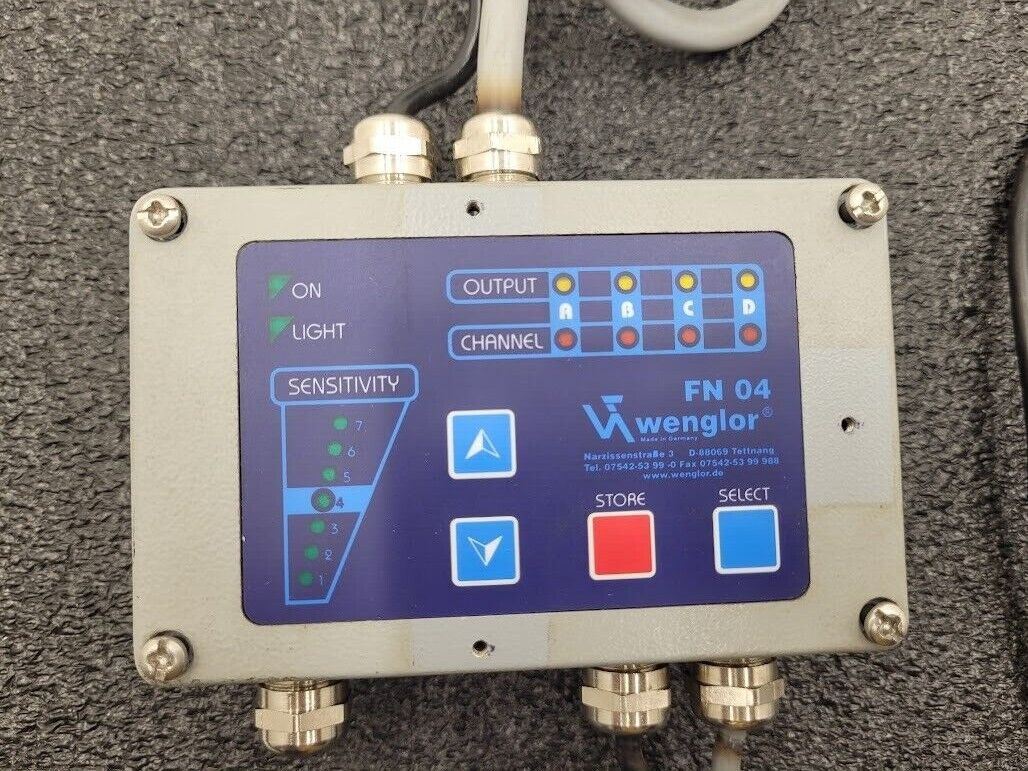Wenglor FN04 Color Sensor Amplifier FW01 White Light Source FD01 Colour Sensor