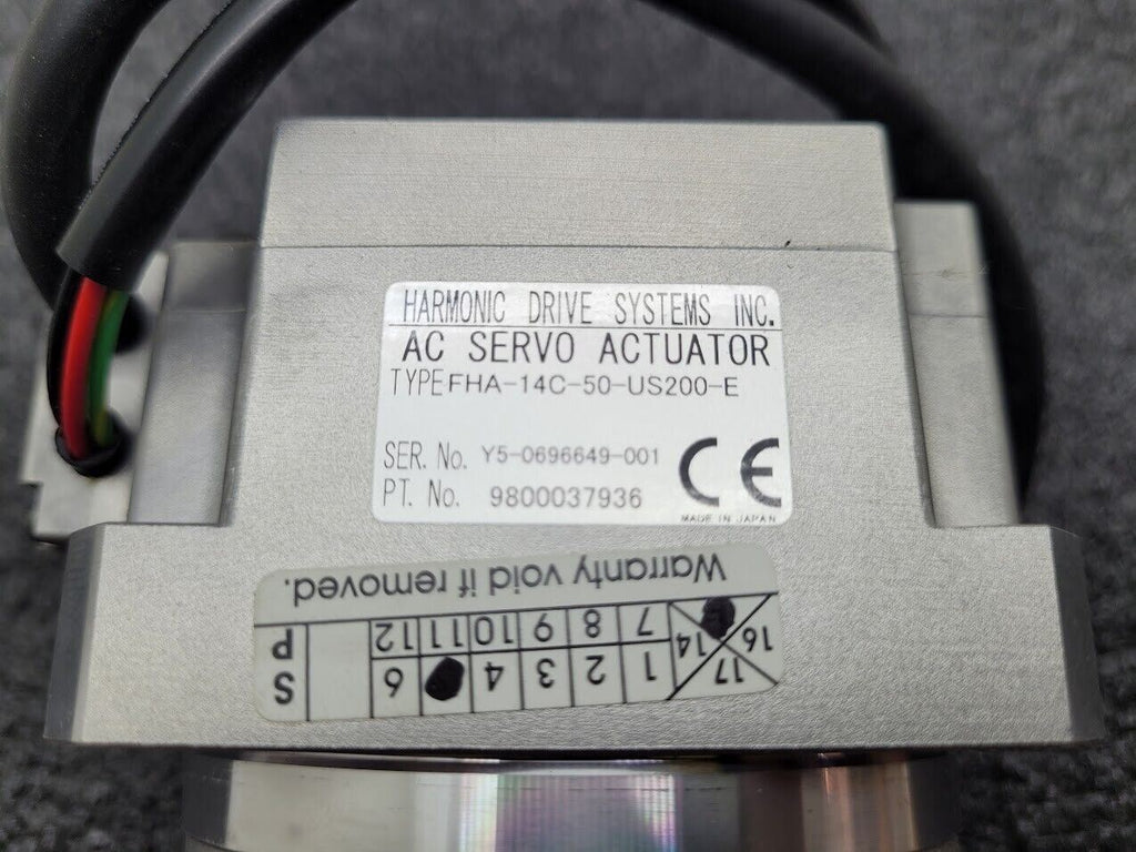 Harmonic Drive Systems AC 24V Servo Actuator FHA-14C-50-US200-E Working Pull