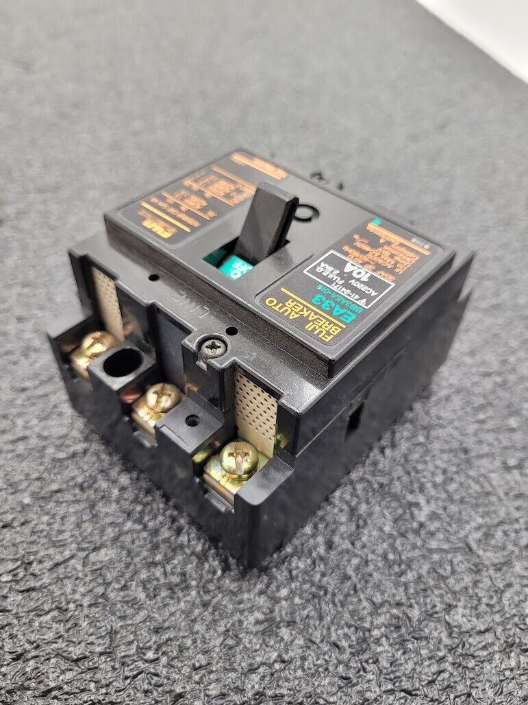Fuji Electric Auto Breaker Switch EA33 10A 3 Pole BB3AEA-010 AC220V 2.5kA