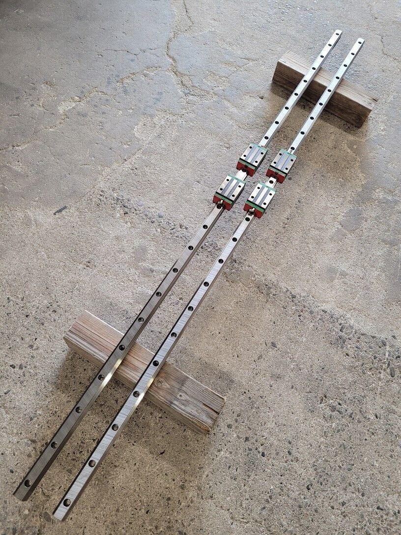 Hiwin HGR30C Linear Guide Rail HGR30 1800mm 4x HGH30CA-130FAT-1A Blocks