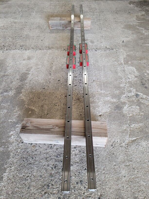 Hiwin HGR30C Linear Guide Rail HGR30 1800mm 4x HGH30CA-130FAT-1A Blocks