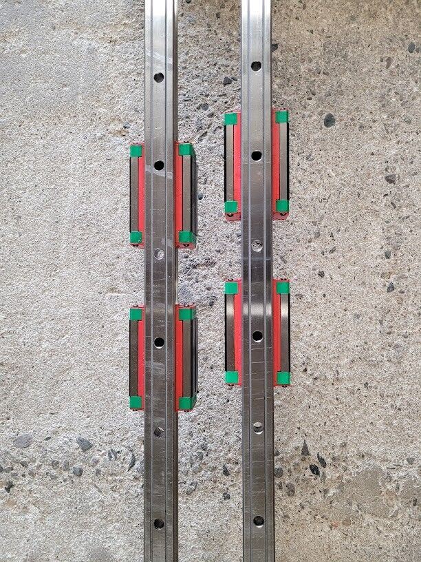 Hiwin HGR30C Linear Guide Rail HGR30 1800mm 4x HGH30CA-130FAT-1A Blocks