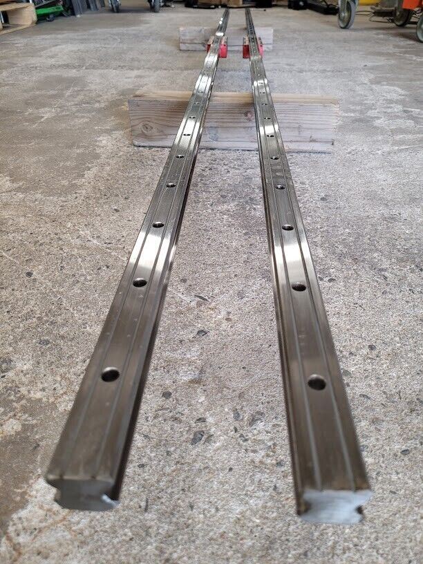Hiwin HGR30C Linear Guide Rail HGR30 117" 2989mm 4x HGH30CA 130FAT-1A Blocks