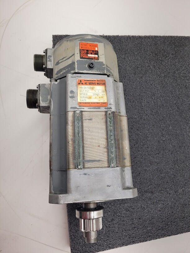 Mitsubishi HA-SA102CT AC Servo Motor 1Kw MHE3000-6-15-75-A Encoder Citizen E-32