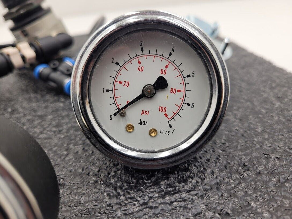 SMC Panel Mounted 2x AR111-02-X102 Regulator 2x Gauge Setup 100PSI with Clips
