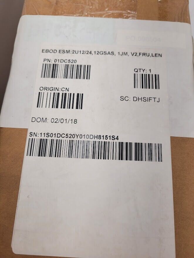DotHill Dot Hill Lenovo Storage Adapter ESM 12G EBOD JBOD 2U12/24 12GSAS 01DC520