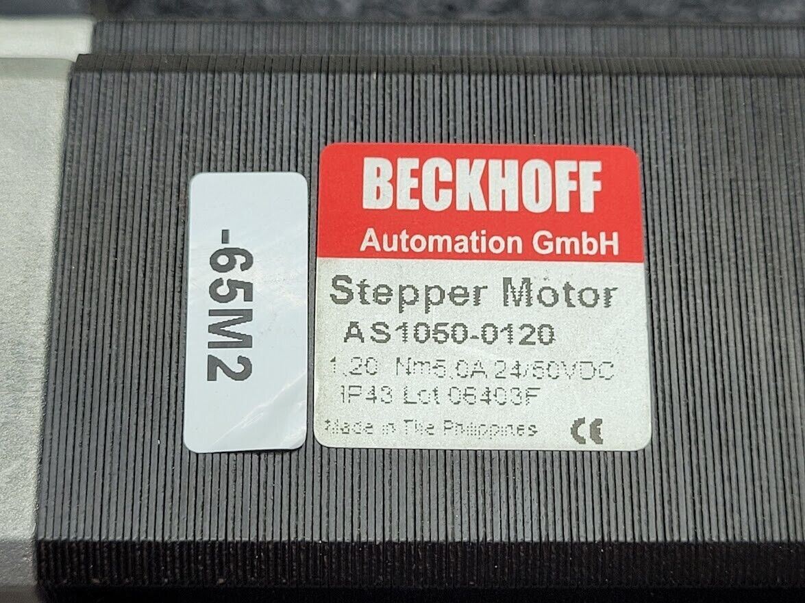 Beckhoff AS1050-0120 Stepper Motor 24/50VDC 1.8°/200 full steps w/ Encoder