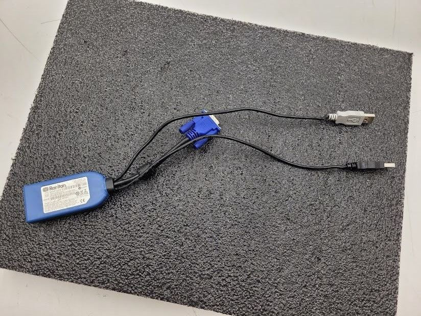 Raritan Dominion D2CIM-DVUSB KX2 USB KVM Switch Virtual w/Broken Ethernet Tabs