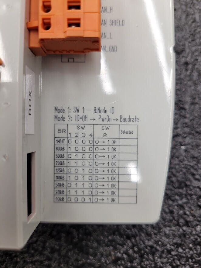 Wago 750-377 CANopen I/O System Fieldbus Coupler 24VDC DIN Rail 02-060615