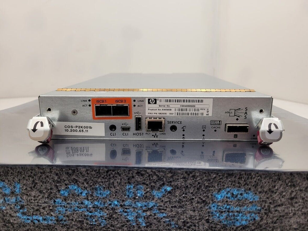 HP P2000 G3 10GbE iSCSI MSA Storage Array System Controller AW595B 582935-002