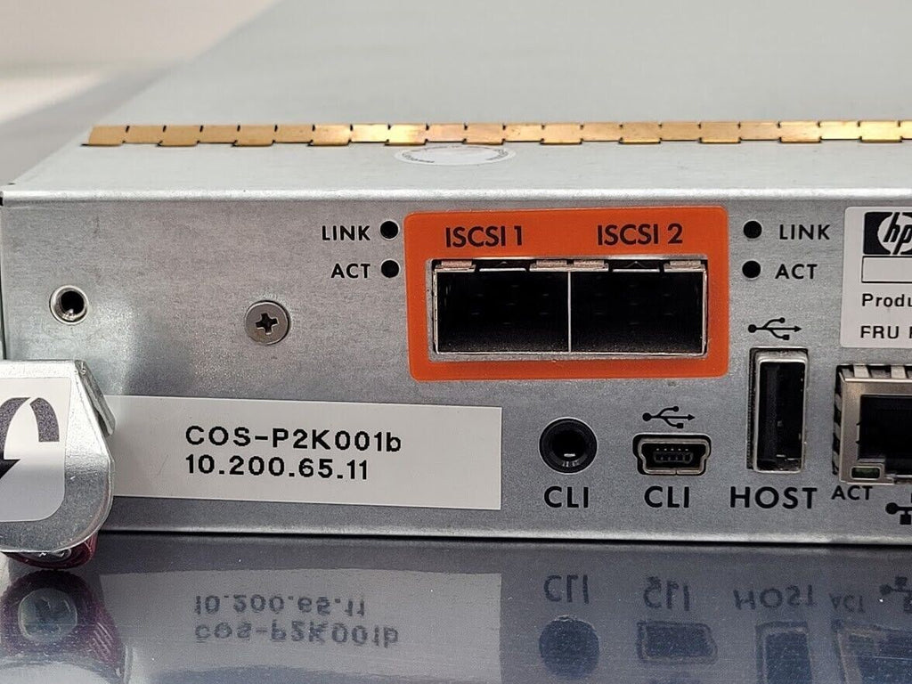 HP P2000 G3 10GbE iSCSI MSA Storage Array System Controller AW595B 582935-002