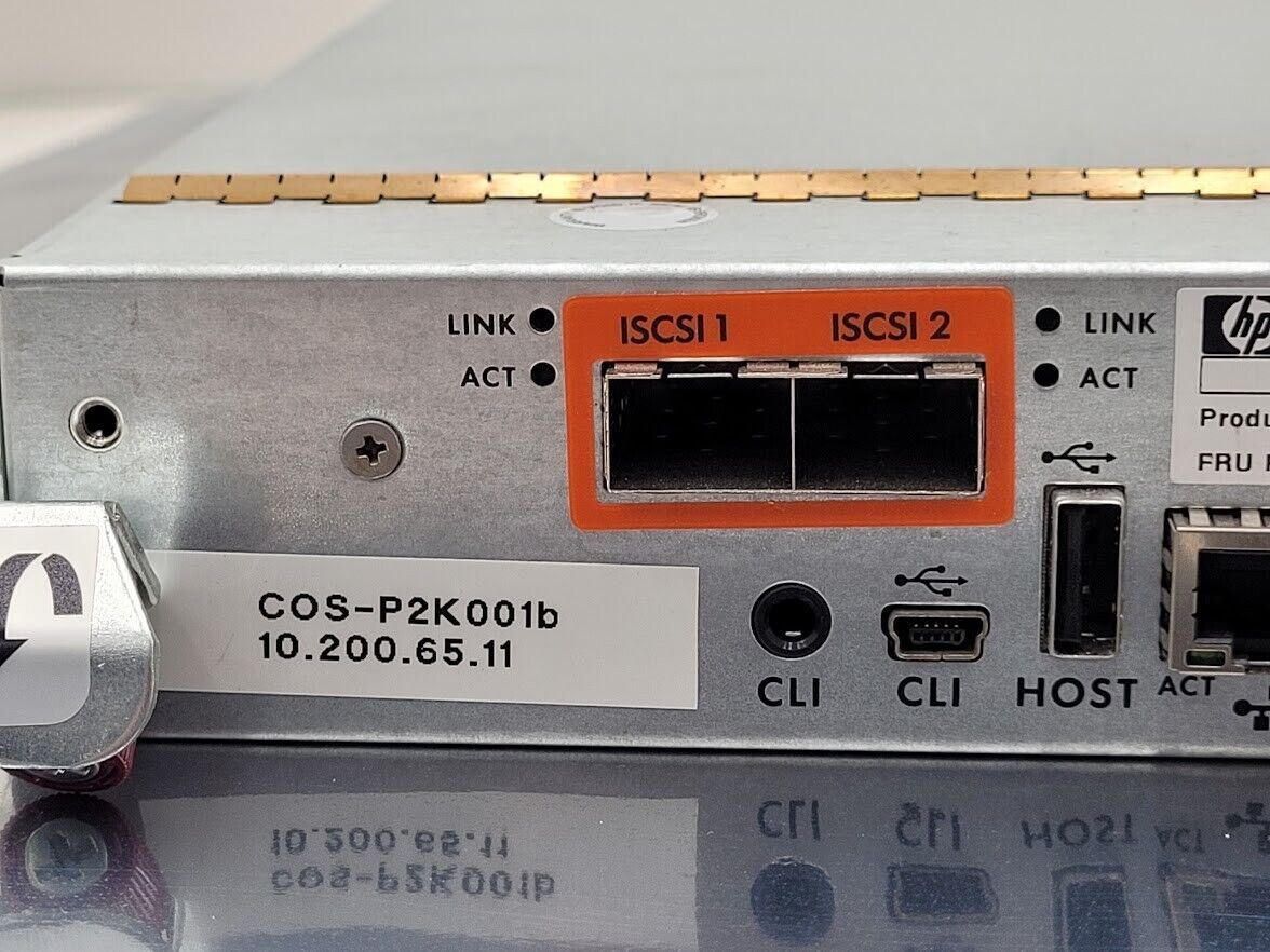 HP P2000 G3 10GbE iSCSI MSA Storage Array System Controller AW595B 582935-002