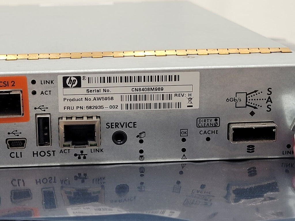 HP P2000 G3 10GbE iSCSI MSA Storage Array System Controller AW595B 582935-002