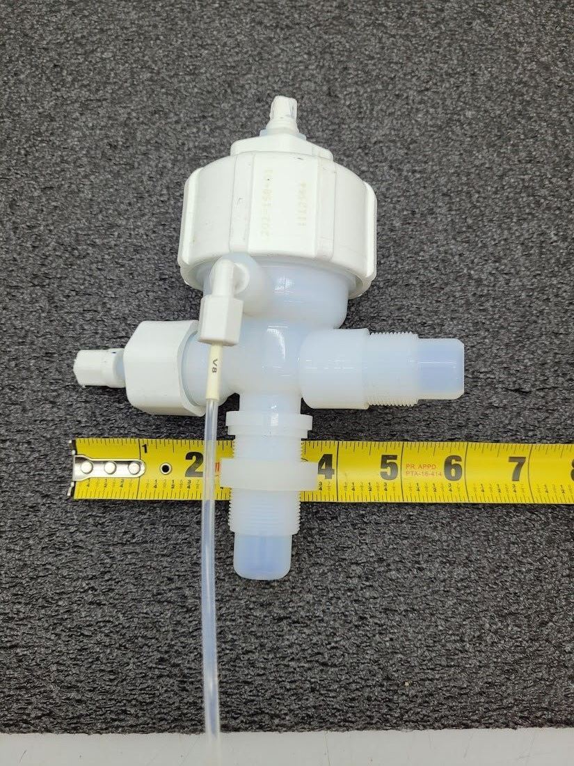 Fluoroware 202-158-01 3/4" 2-Way Adjustable Bypass Pneumatic Diaphragm Valve