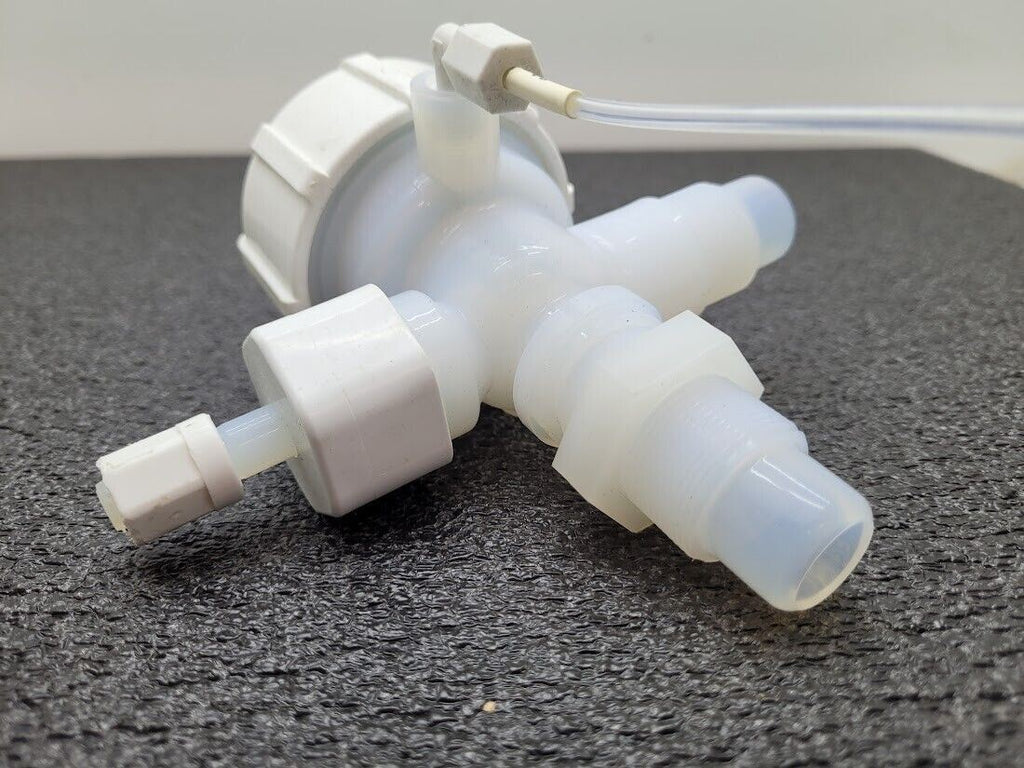 Fluoroware 202-158-01 3/4" 2-Way Adjustable Bypass Pneumatic Diaphragm Valve