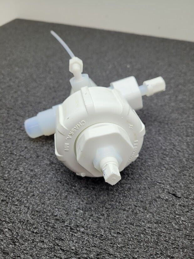 Fluoroware 202-158-01 3/4" 2-Way Adjustable Bypass Pneumatic Diaphragm Valve