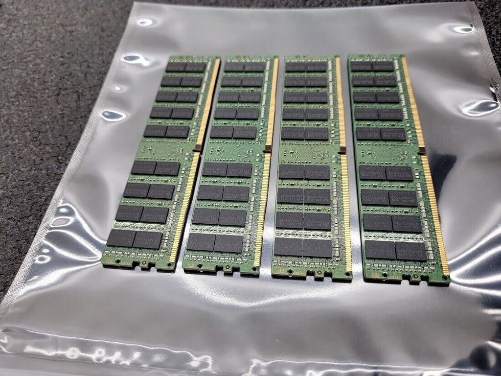 Lot of 4 Samsung 32GB 4DRx4 PC4-2133P M386A4G40DM0-CPB PC4 ECC Ram 128GB total